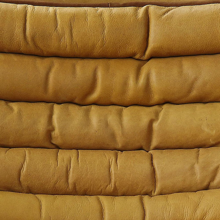 Brancaster - Accent Chair - Turmeric Top Grain Leather & Aluminum