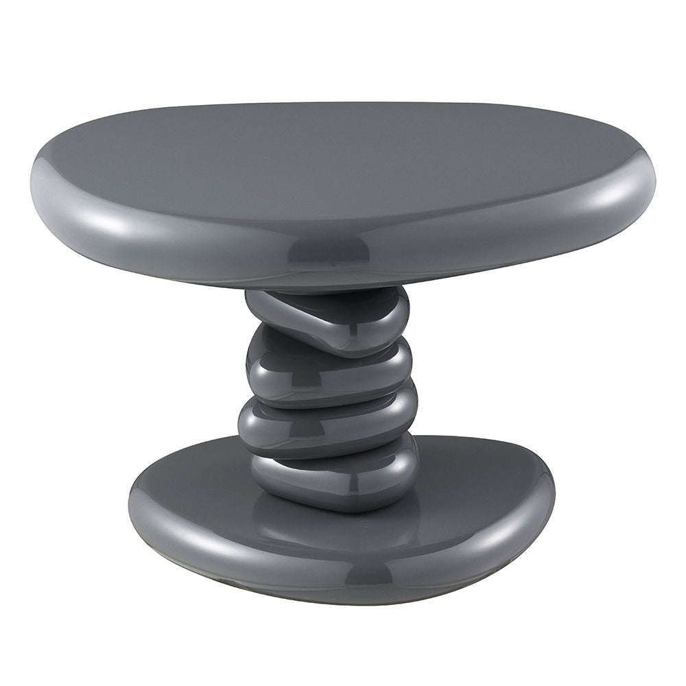 Charlene - End Table - Gray High Gloss