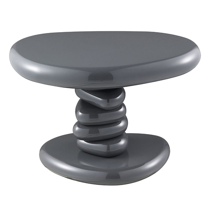 Charlene - End Table - Gray High Gloss