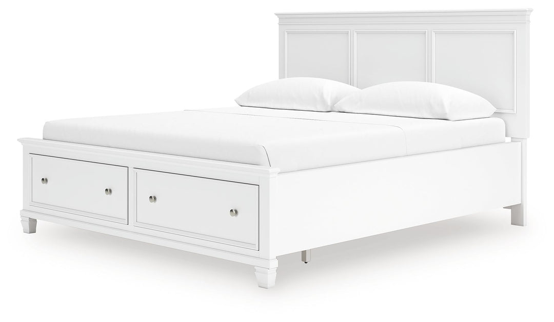 Fortman - California King Panel Storage Bed - White by Ashley Furniture product image