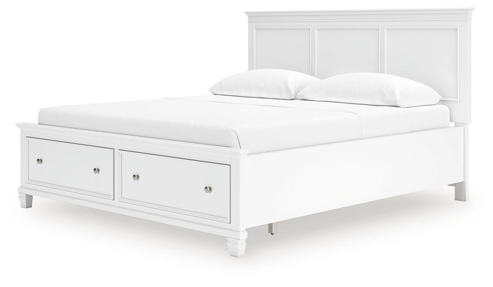 Fortman - California King Panel Storage Bed - White by Ashley Furniture product image