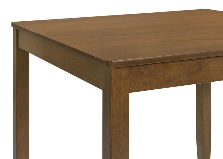 Parkwood - 5 Piece Square Dining Table Set - Honey Brown