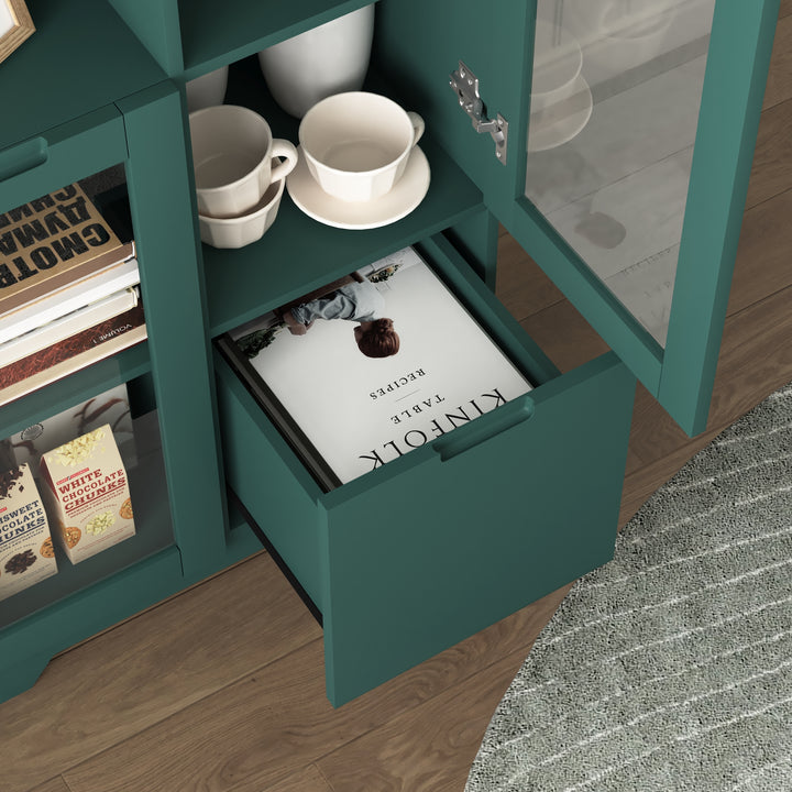 modern-cabinet-with-glass-doors-and-drawer