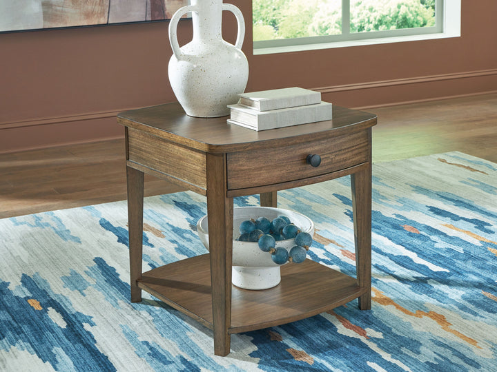 Burkbyer - Rectangular End Table - Brown by Ashley Furniture product image