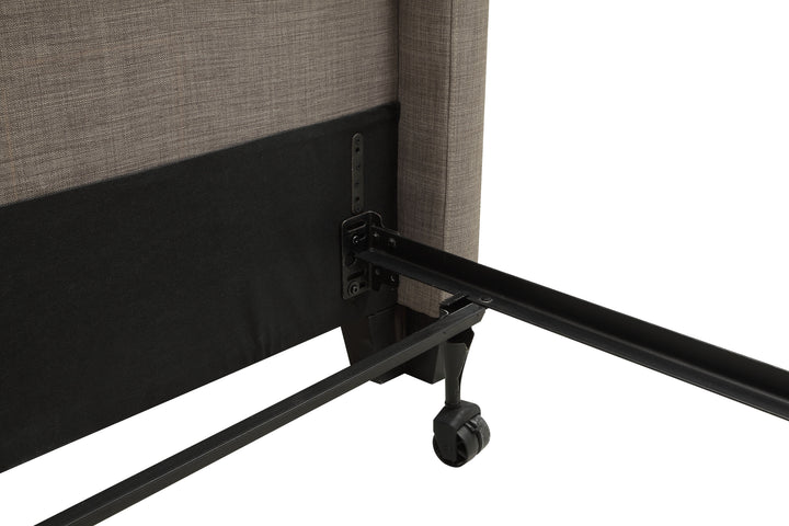 Modus Furniture 3Zh3L4Bh7 Madeleine Wingback Upholstered Headboard In Dolphin Linen