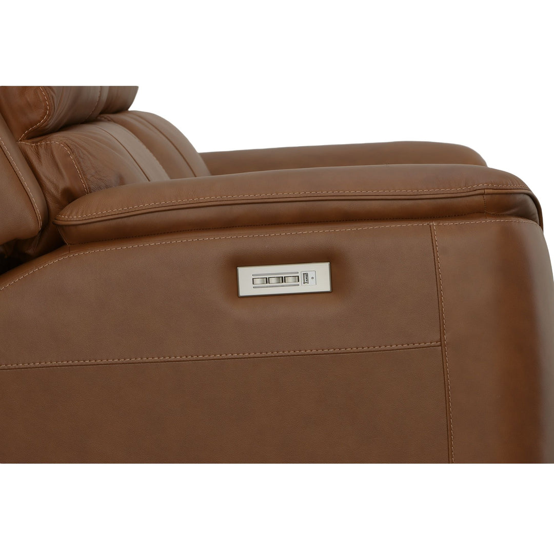 Flexsteel 1041-60PH-94672 Henry  Power Reclining Loveseat With Power Headrests & Lumbar  Caramel