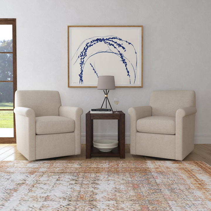 Stella Fabric Swivel Chair