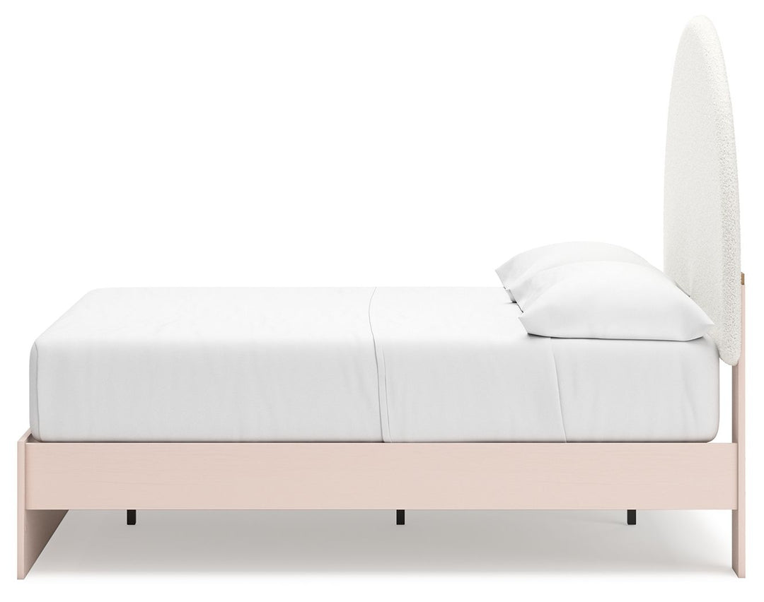 Wistenpine - Full Upholstered Panel Bed - Blush by Ashley Furniture product image