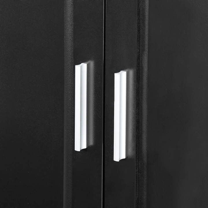 tall-bathroom-storage-cabinet-with-two-doors-and-drawers-black