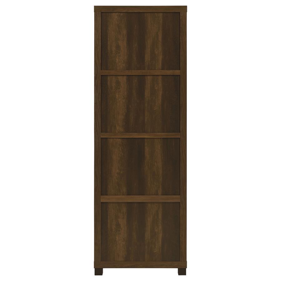 Sachin - 3-Shelf Engineered Wood Media Tower - Dark Pine