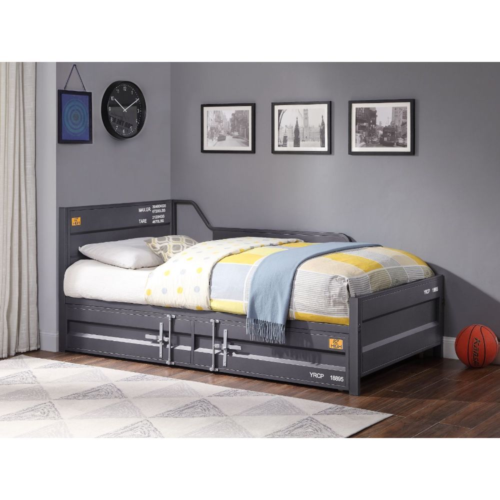 Cargo - Twin Daybed With Trundle - Gunmetal