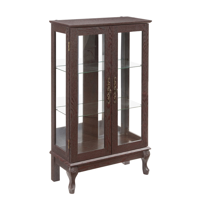 elegant-and-refined-cherry-curio-cabinet-with-tempered-glass-doors