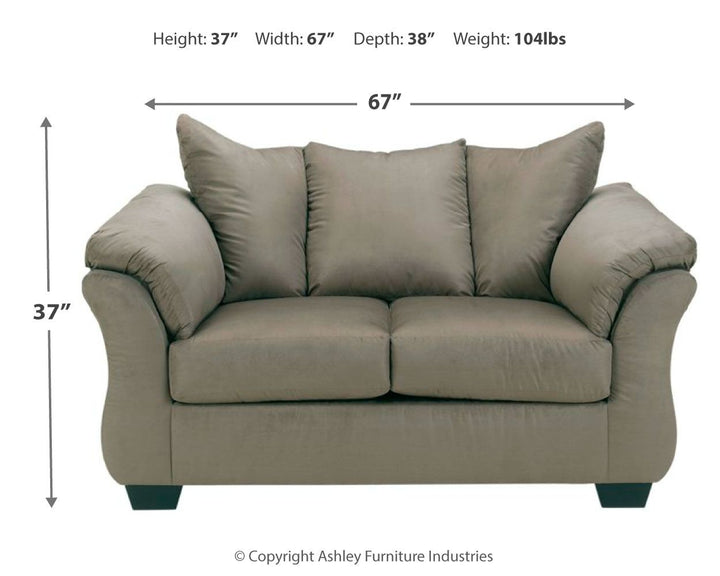 Darcy - Loveseat - Cobblestone