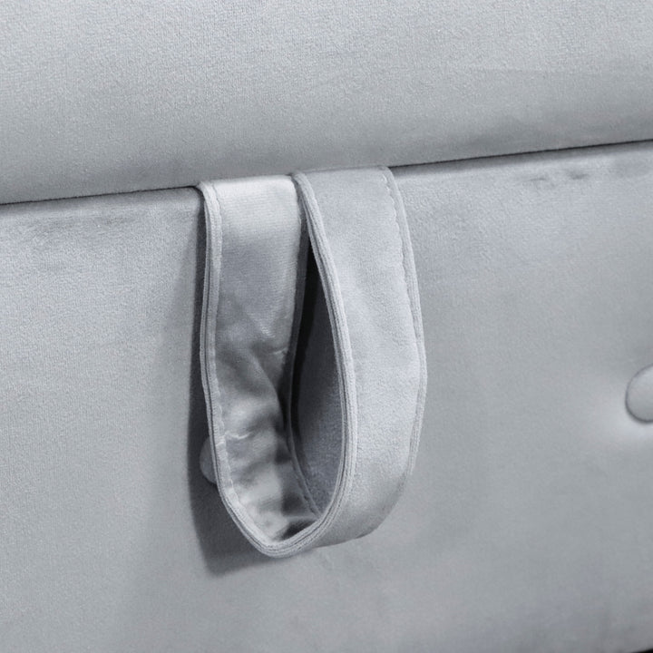 grey-velvet-lounge-chaise-with-storage-pillow-modern-upholstered-rolled-arm