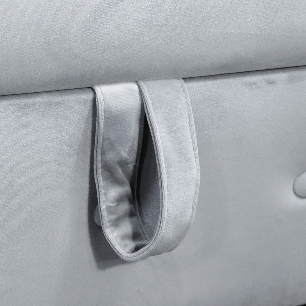 grey-velvet-lounge-chaise-with-storage-pillow-modern-upholstered-rolled-arm