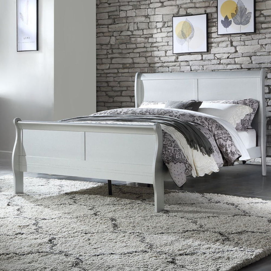 ACME Furniture Louis Philippe Eastern King Bed Platinum
