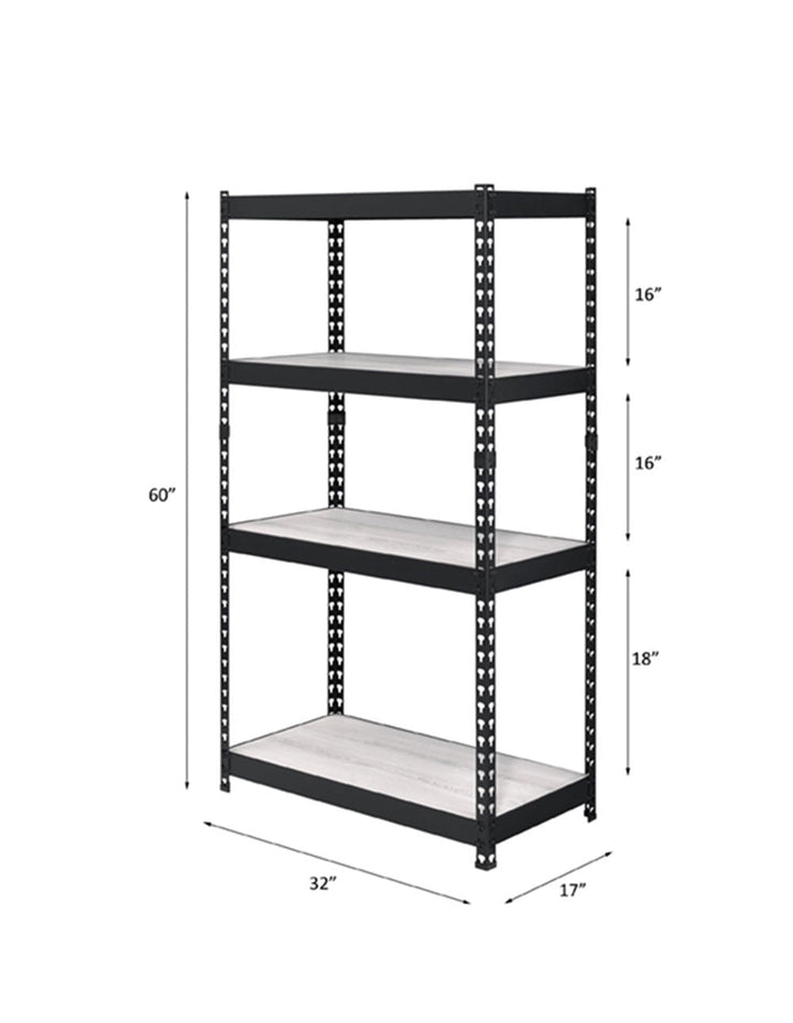 Decmus - 60" Bookshelf - Natural & Black