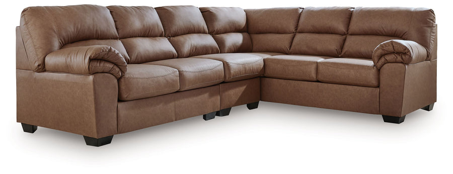 WillowBend - 3-Piece Sectional With RAF Sofa - Caramel by Ashley Furniture product image