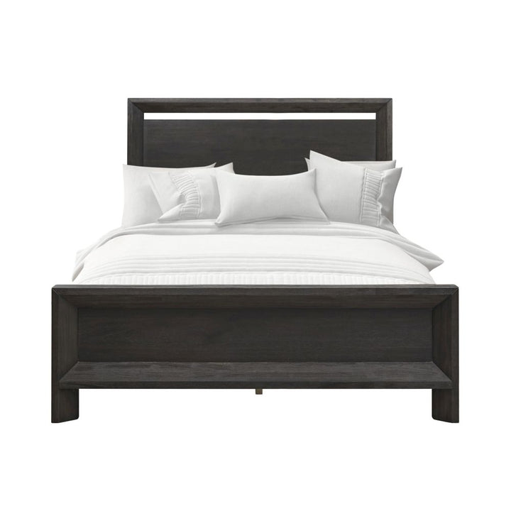 Modus Furniture 3Ju5H6 Chloe Wood Panel Bed In Basalt Grey