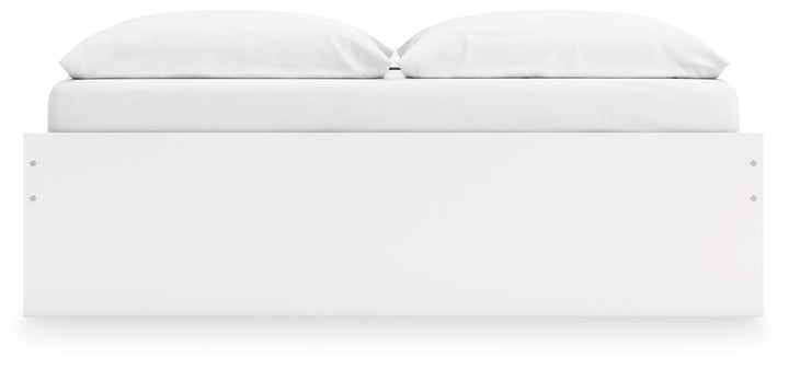 Onita - King Platform Bed With 1 Side Storage - White by Ashley Furniture product image