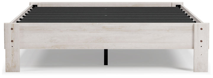 Shawburn - Queen Platform Bed - Whitewash
