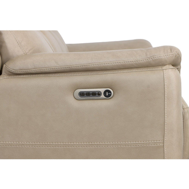 Flexsteel 1783-62PH-63301 Crew  Power Reclining Sofa With Power Headrests & Lumbar  Pebble