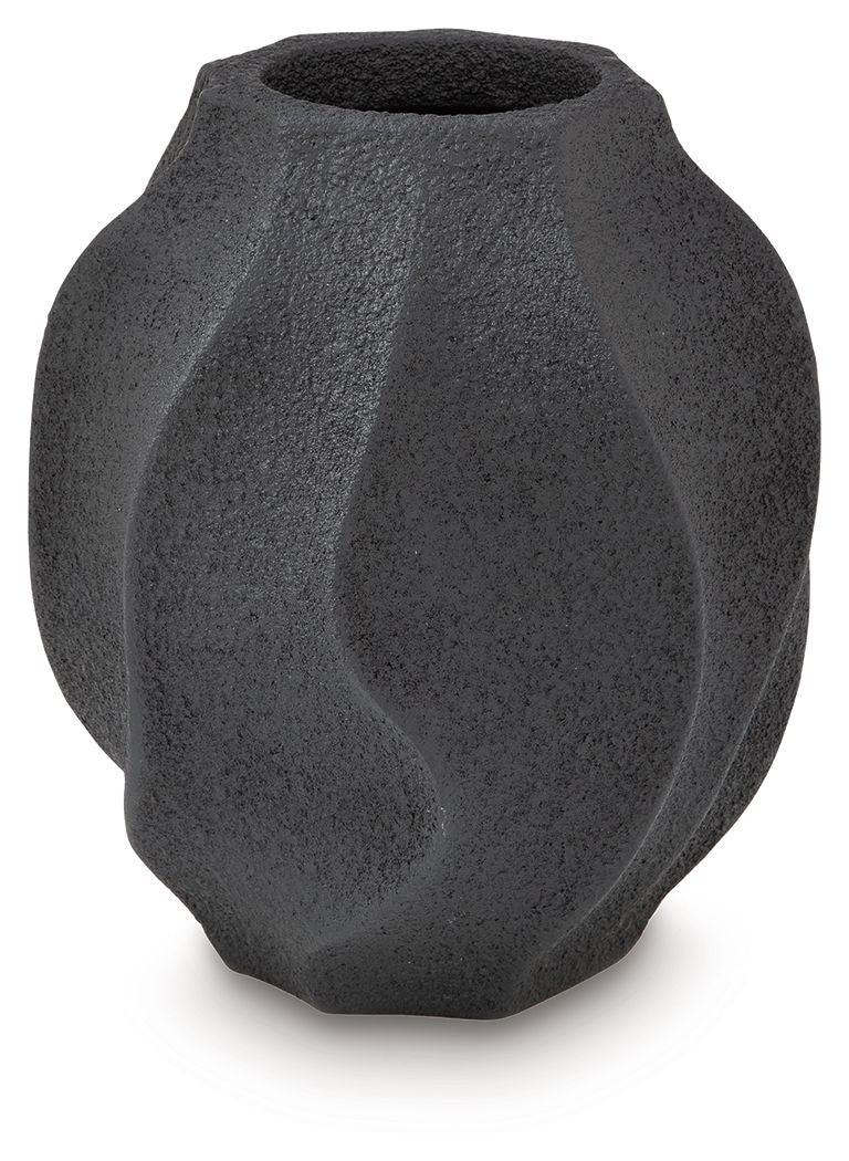 Judworth - Vase - 12" - Black by Ashley Furniture product image
