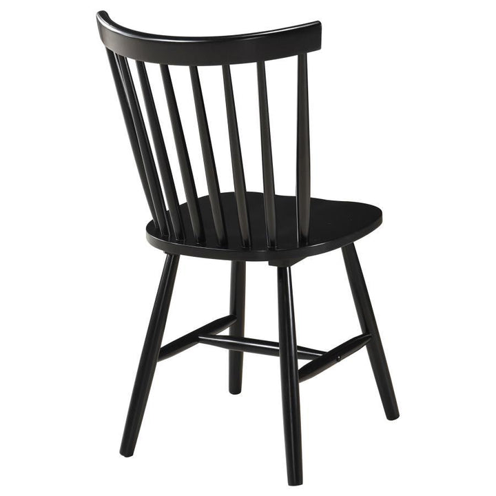 Hollyoak - Windsor Wood Dining Side Chair  - Black