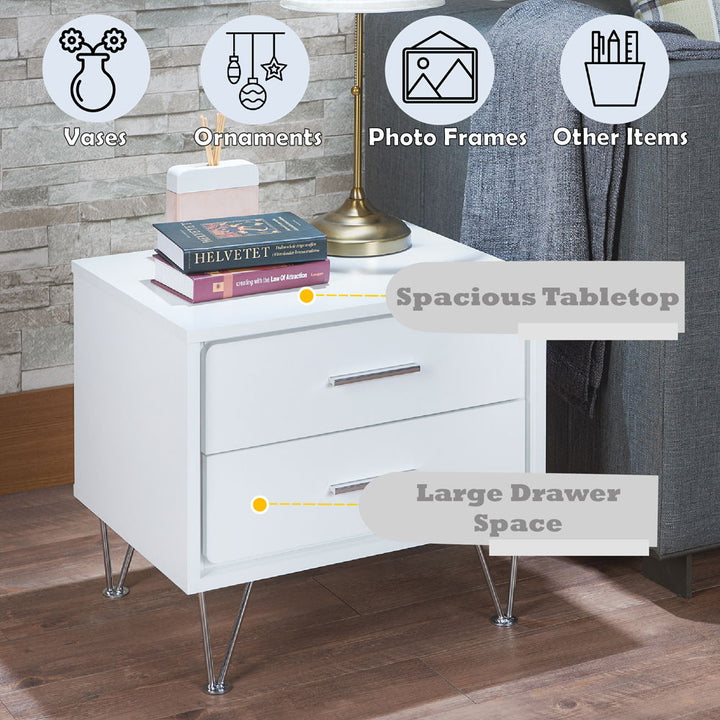 Deoss - Accent Table - White