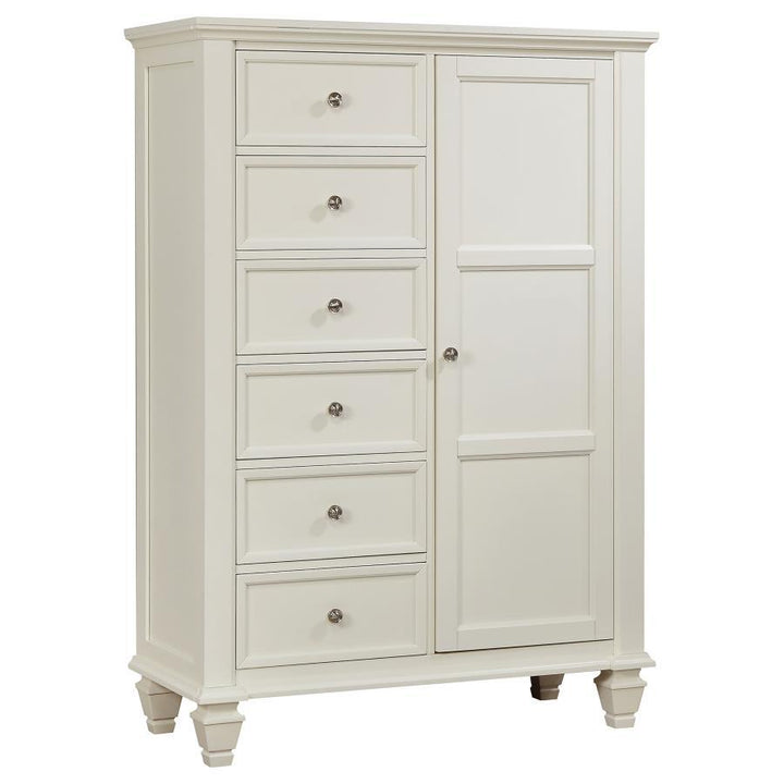 Coaster Furniture Sandy Beach - 8-Drawer Door Chest - Cream White