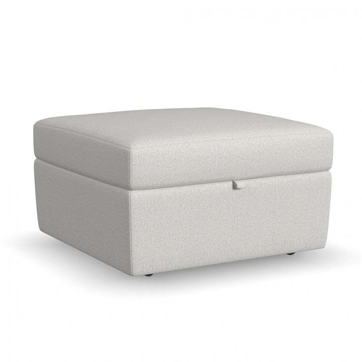 Flex Square Storage Ottoman Light Gray