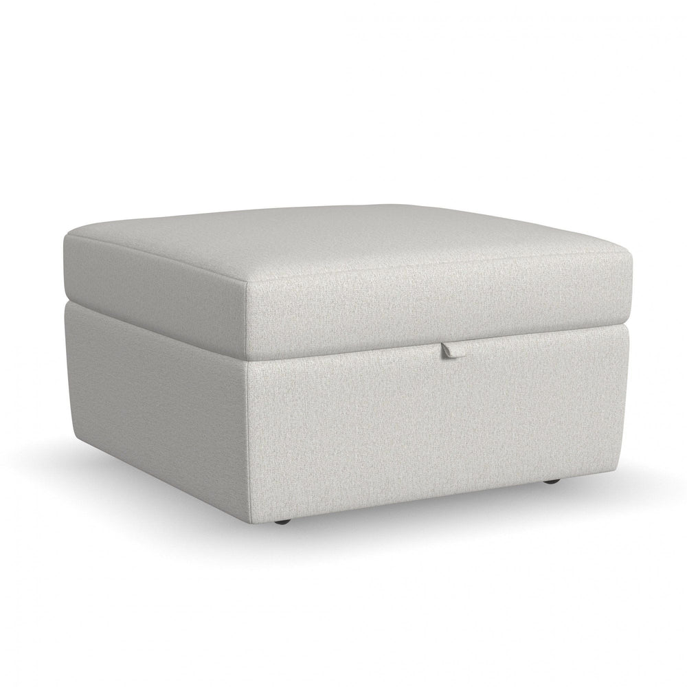 Flex Square Storage Ottoman Light Gray
