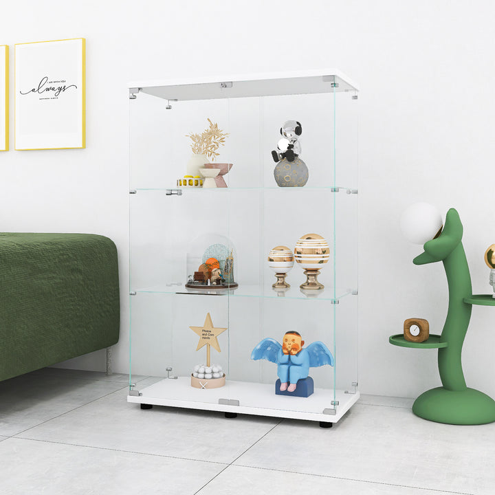 two-door-glass-display-cabinet-3-shelves-with-door-floor-standing-curio-bookshelf-white