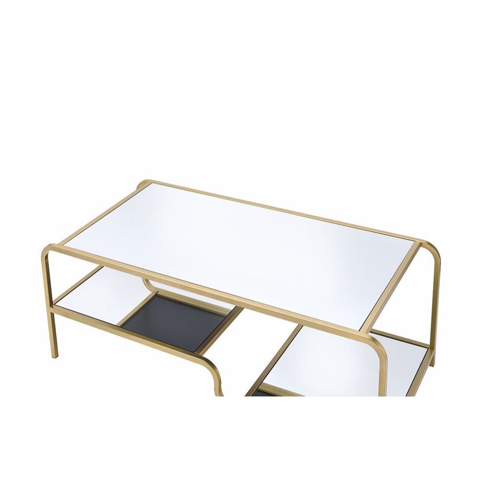 Astrid - Coffee Table - Mirrored & Gold