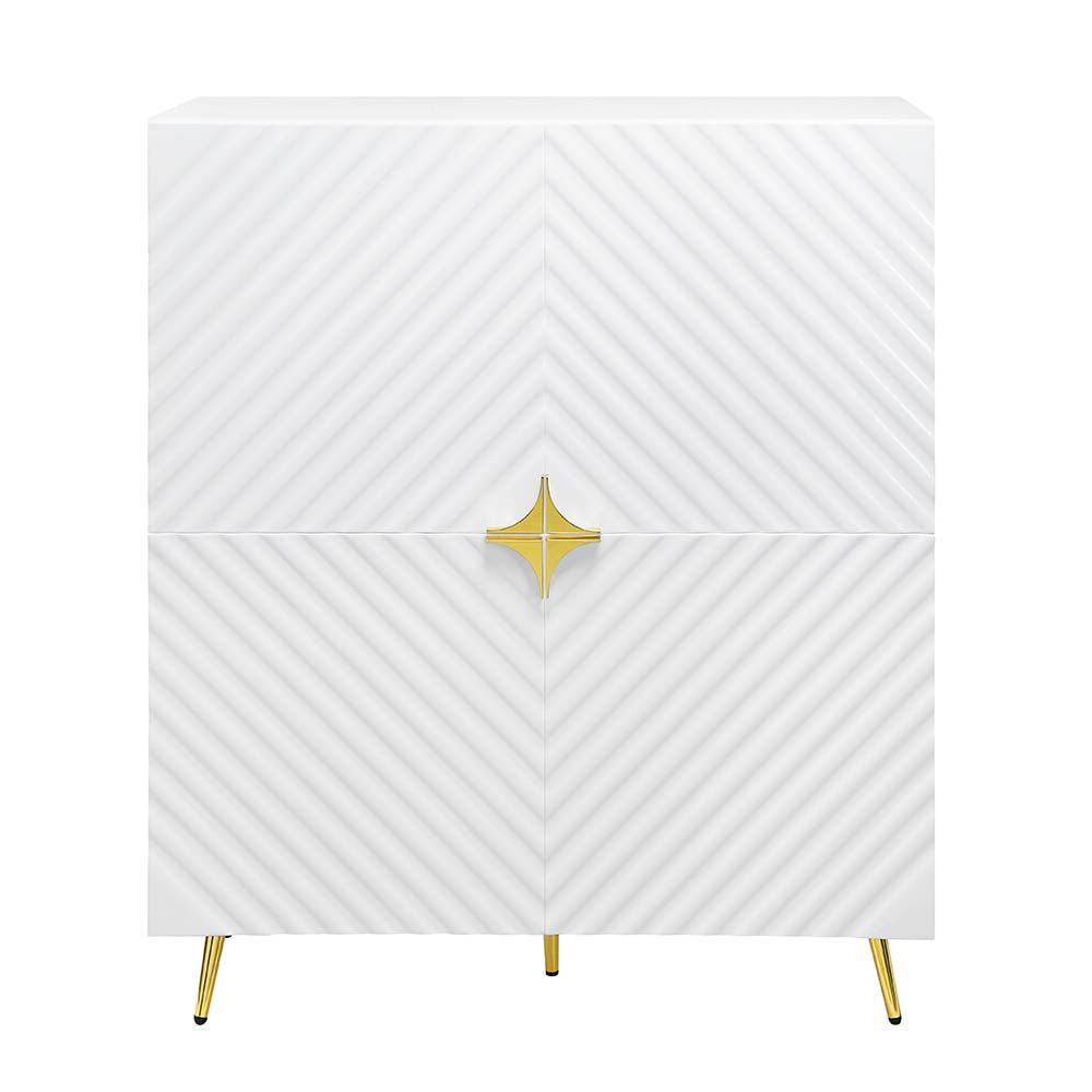 Gaines - Accent Cabinet - White High Gloss