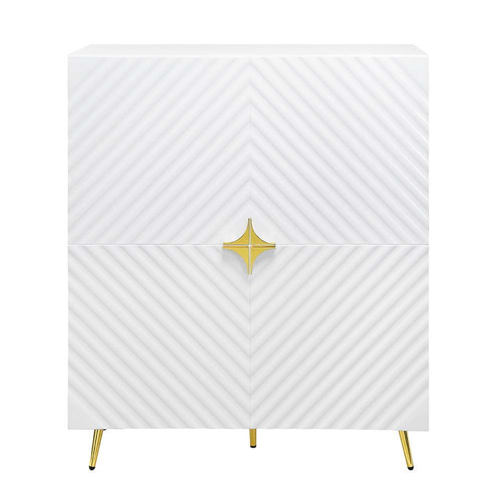 Gaines - Accent Cabinet - White High Gloss