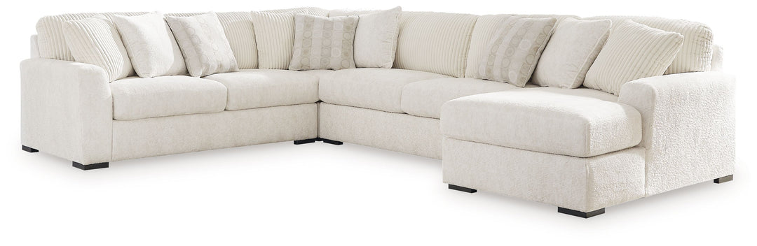 Chessington - 4-Piece Sectional With Raf Corner Chaise - Ivory by Ashley Furniture product image