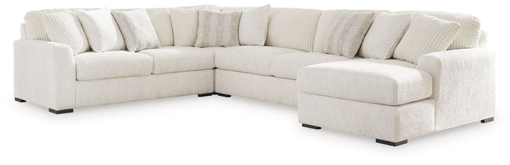 Chessington - 4-Piece Sectional With Raf Corner Chaise - Ivory by Ashley Furniture product image