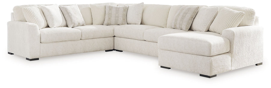 Chessington - 4-Piece Sectional With Raf Corner Chaise - Ivory by Ashley Furniture product image