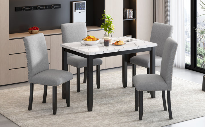 5-piece-modern-marble-dining-table-set-with-upholstered-chairs-white-light-gray-black