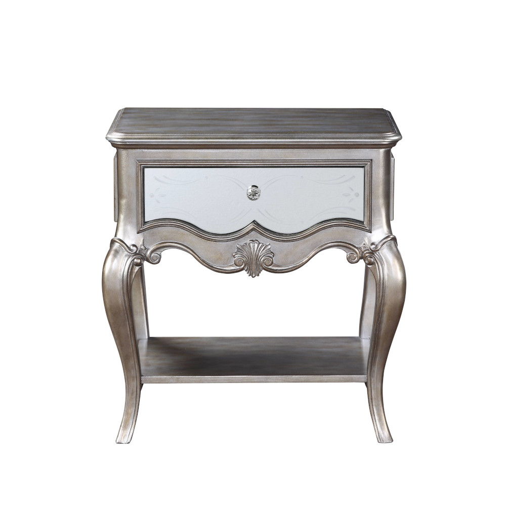 Esteban - 30" Nightstand - Antique Champagne