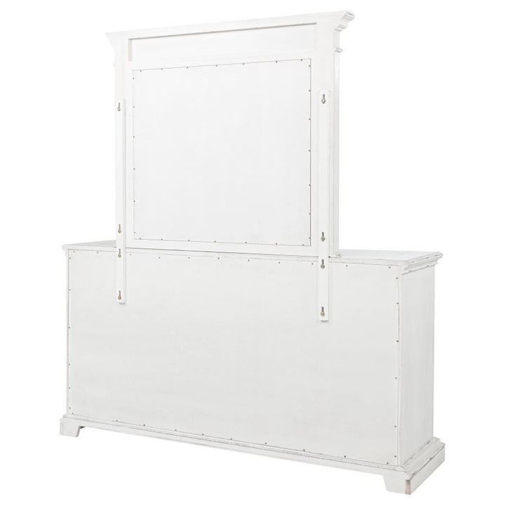 Mckinney - 6-Drawer Bedroom Dresser With Mirror - Vintage White