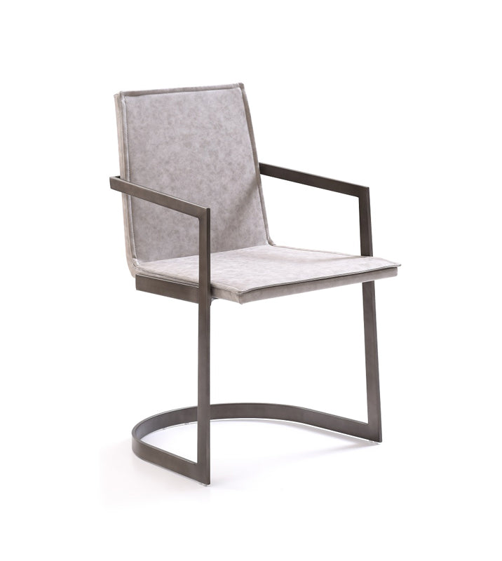 Jago  Modern White Wash Grey Dining Chair