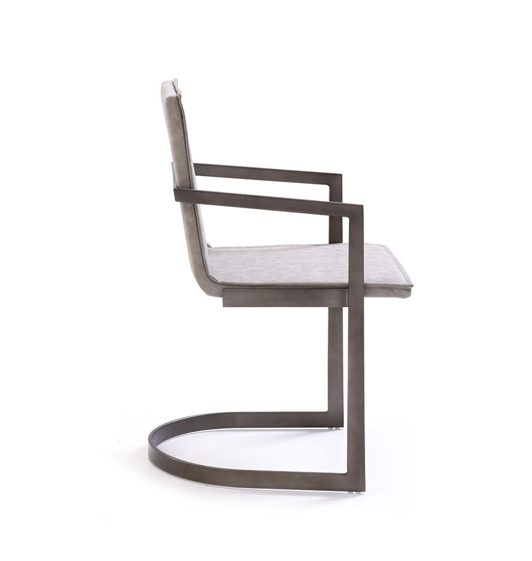 Jago  Modern White Wash Grey Dining Chair