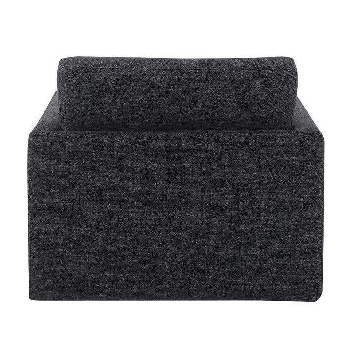 Frederick - Swivel Chair With Pillow - Dark Gray Fabric