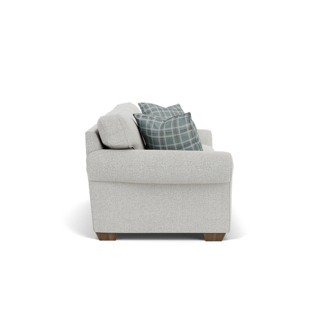 Flexsteel 7305-31 Vail  91" Fabric Sofa  White