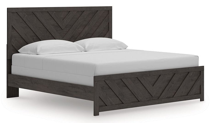 Prendonea - King Panel Bed - Charcoal by Ashley Furniture product image
