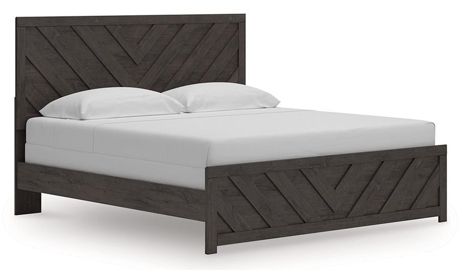 Prendonea - King Panel Bed - Charcoal by Ashley Furniture product image