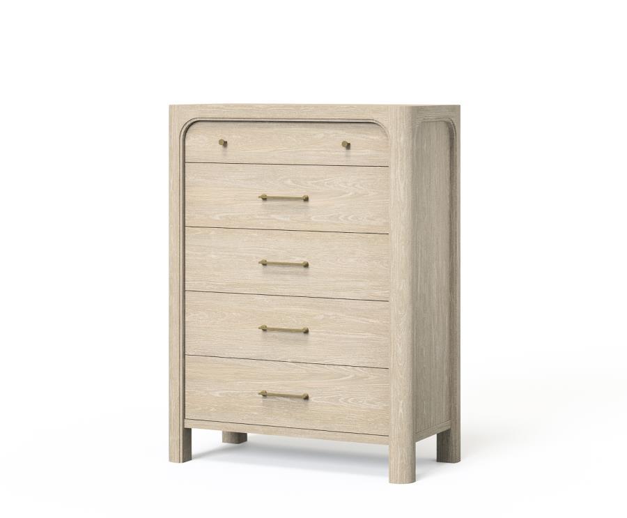 Coaster Furniture Solano - 5-Drawer Bedroom Chest Of Drawers - Weathered Mango