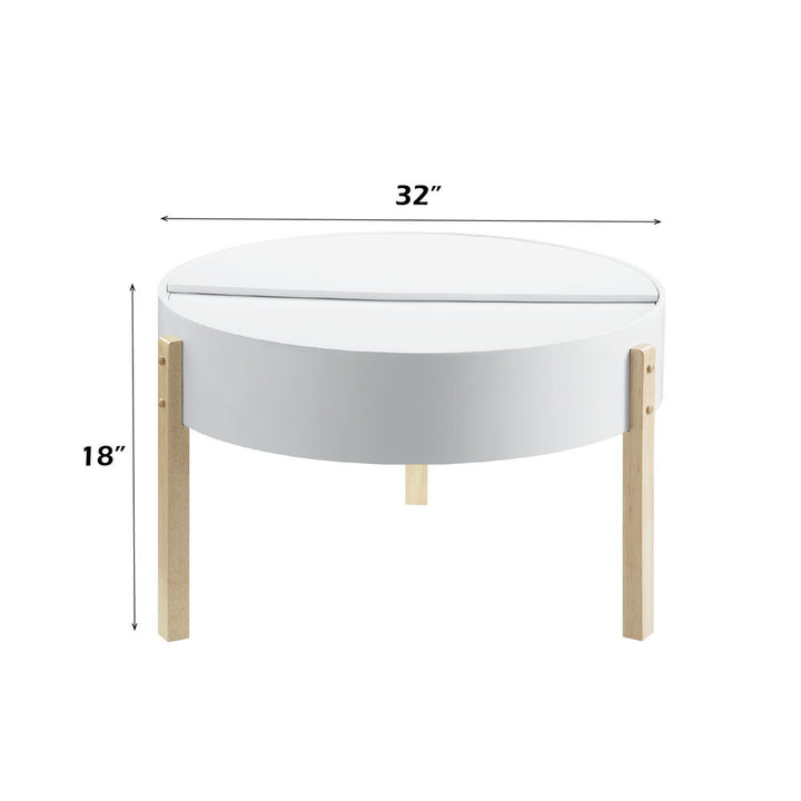 Bodfish - Coffee Table - White & Natural